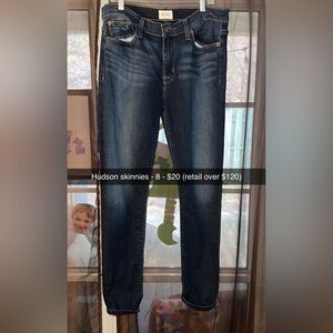 Hudson Jeans Women's Skinny Jeans - Dark Blue